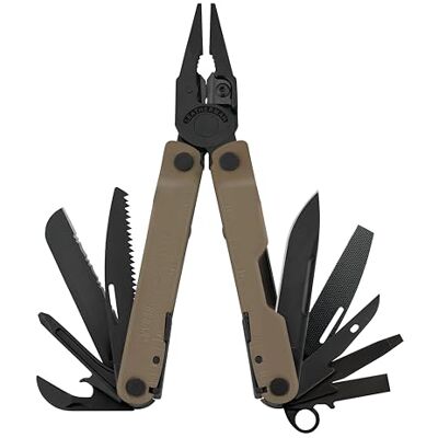 Leatherman Rebar Multi-Tool 17 gereedschappen om te knutselen en te kamperen, roestvrij staal, zwart, bruin Leatherman Rebar Multi-Tool 17 gereedschappen om te knutselen en te kamperen, roestvrij staal, zwart, bruin