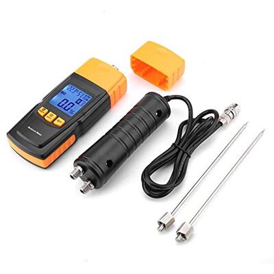 Walfront GM620 Digitale vochtmeter voor hout met lcd-display 10 tot 60 °C met vier instelbare niveaus Walfront GM620 Digitale vochtmeter voor hout met lcd-display 10 tot 60 °C met vier instelbare niveaus