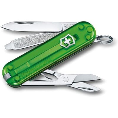 Victorinox Taschenmesser Classic SD Green Tea (7 functies, schijf, schere, nagelfeile), klein Victorinox Taschenmesser Classic SD Green Tea (7 functies, schijf, schere, nagelfeile), klein