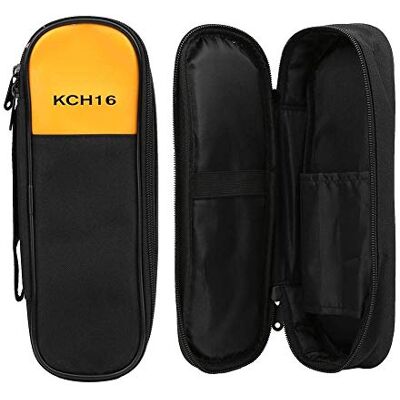 Hilitand KCH16 PU Opbergtas, multimeter, tang, tas voor stroomtang, zwart en geel Hilitand KCH16 PU Opbergtas, multimeter, tang, tas voor stroomtang, zwart en geel