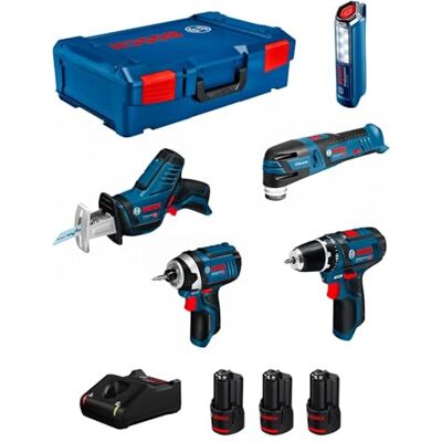 Bosch 5 gereedschapsset 12 V 3 x gba 12 V 2,0 Ah g Bosch 5 gereedschapsset 12 V 3 x gba 12 V 2,0 Ah g