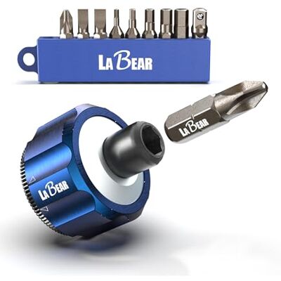 LABEAR 11 stuks 1/4 inch DR Palm Ratchet Kit, Mini Finger Ratchet, Gear Wrench, Schroevendraaier Bits met Philips, Slotted LABEAR 11 stuks 1/4 inch DR Palm Ratchet Kit, Mini Finger Ratchet, Gear Wrench, Schroevendraaier Bits met Philips, Slotted