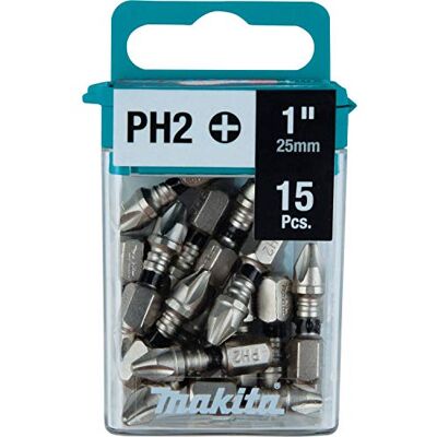 Makita E-00664 Impact XPS #2 Phillips insteekbit 1 inch, 15/pqt Makita E-00664 Impact XPS #2 Phillips insteekbit 1 inch, 15/pqt