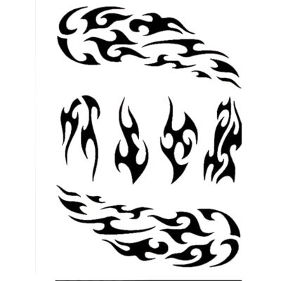 Eulenspiegel 109328 sjabloon Facepainting Fire Eulenspiegel 109328 sjabloon Facepainting Fire