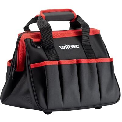WilTec Gereedschapstas 30 x 23 x 25 cm, inhoud 20 kg, gereedschapstas met handvat, schouderriem en 9 vakken, voor tuinieren, bouwplaats, elektriciens, loodgieters enz. WilTec Gereedschapstas 30 x 23 x 25 cm, inhoud 20 kg, gereedschapstas met handvat, schouderriem en 9 vakken, voor tuinieren, bouwplaats, elektriciens, loodgieters enz.