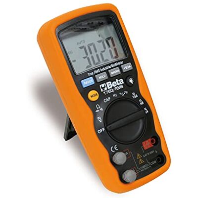 Beta , Oranje 1760/RMS industriële digitale multimeter, autobatterijtestgereedschap (nauwkeurig en robuust voor extreme omstandigheden, IP67 waterdicht, bescherming tot 1000 V, zelfuitschakeling) Beta , Oranje 1760/RMS industriële digitale multimeter, autobatterijtestgereedschap (nauwkeurig en robuust voor extreme omstandigheden, IP67 waterdicht, bescherming tot 1000 V, zelfuitschakeling)