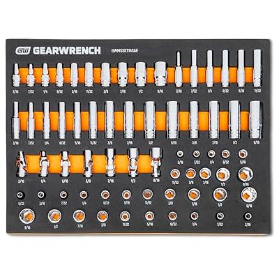 GEARWRENCH 68-delige SAE Drive Master dopsleutelset 68-delig in schuimrubberen opbergbak GWMSSKT14SAE GEARWRENCH 68-delige SAE Drive Master dopsleutelset 68-delig in schuimrubberen opbergbak GWMSSKT14SAE