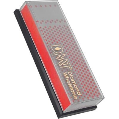 DMT Unisex 6-in. monteur diamant slijpsteen in dunne plastic doos messenslijper, rood DMT Unisex 6-in. monteur diamant slijpsteen in dunne plastic doos messenslijper, rood