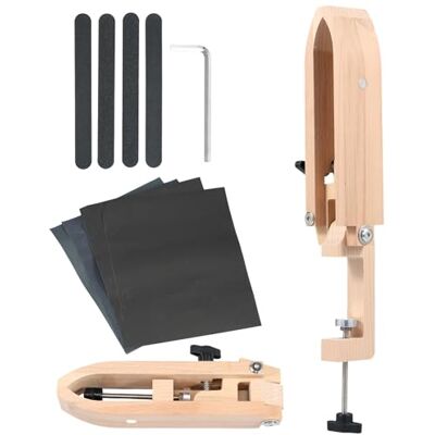 VAVPUP Naaipony, beukenlederen pony, opvouwbare tafel, bureaupony, verstelbare naaipony, leer, professioneel gereedschap voor leerbewerking voor naaiwerk VAVPUP Naaipony, beukenlederen pony, opvouwbare tafel, bureaupony, verstelbare naaipony, leer, professioneel gereedschap voor leerbewerking voor naaiwerk