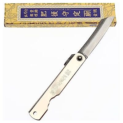 HIGO NO KAMI Higonokami Japans ambachtelijk opvouwbaar zakmes Zenkou zilver handvat koolstofstaal 55C handgemaakt in Japan door Nagao Kanekoma Camping Huiswerk (Lam 6cm) HIGO NO KAMI Higonokami Japans ambachtelijk opvouwbaar zakmes Zenkou zilver handvat koolstofstaal 55C handgemaakt in Japan door Nagao Kanekoma Camping Huiswerk (Lam 6cm)