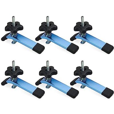 POWERTEC 71168-P3V 6 stuks houtbewerking T-klemmen 14 x 3,8 cm (l x b) POWERTEC 71168-P3V 6 stuks houtbewerking T-klemmen 14 x 3,8 cm (l x b)