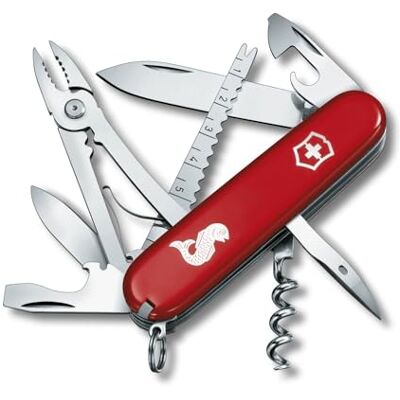 Victorinox Taschenmesser Angler (18 functies, slinger, visschopper, combizange, oogopener, draadsnijder) rood Victorinox Taschenmesser Angler (18 functies, slinger, visschopper, combizange, oogopener, draadsnijder) rood