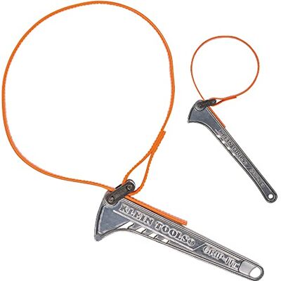 KLEIN TOOLS SHBKIT Grip-It Strap Wrench Kit, Verstelbare Strap Wrenches met handgrepen van 6 en 12 inch, 2 stuks KLEIN TOOLS SHBKIT Grip-It Strap Wrench Kit, Verstelbare Strap Wrenches met handgrepen van 6 en 12 inch, 2 stuks