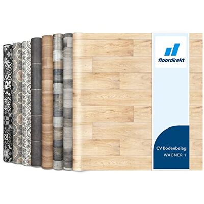 Floordirekt Vloerzeil van CV met houtlook, pvc-vloer in veel verschillende designs, verkocht per meter, antislip en onderhoudsvriendelijk, vinylvloer, 200 x 300 cm, Wagner 1 Floordirekt Vloerzeil van CV met houtlook, pvc-vloer in veel verschillende designs, verkocht per meter, antislip en onderhoudsvriendelijk, vinylvloer, 200 x 300 cm, Wagner 1