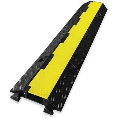 Floordirekt Etna kabelbrug, weerbestendige kabelbrug, kabelbescherming tot 7,5 ton, bouwplaats, hard rubber (1 kanaal, inklapbaar) Floordirekt Etna kabelbrug, weerbestendige kabelbrug, kabelbescherming tot 7,5 ton, bouwplaats, hard rubber (1 kanaal, inklapbaar)