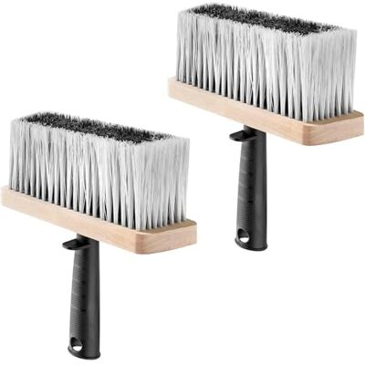 YOYEAH 2 stuks universele plafondborstels en zelfklevende borstel 150 x 70 mm, houten behuizing en kunststof handvat, behangborstel, penseel voor schilderprojecten en YOYEAH 2 stuks universele plafondborstels en zelfklevende borstel 150 x 70 mm, houten behuizing en kunststof handvat, behangborstel, penseel voor schilderprojecten en