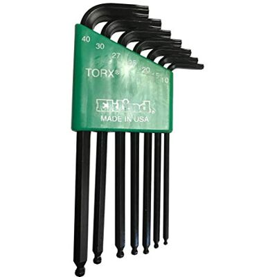 Eklind 10007 Ball/Torx Star L-sleutelset T10-T40 lange serie 7 stuks Eklind 10007 Ball/Torx Star L-sleutelset T10-T40 lange serie 7 stuks
