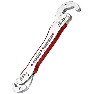 MAGIC WRENCH Universele verstelbare automatische ratel multifunctionele magische sleutel werkt als omkeerbare ratelsleutel en SAE apenpijpsleutel voor ambachtslieden en loodgieters MAGIC WRENCH Universele verstelbare automatische ratel multifunctionele magische sleutel werkt als omkeerbare ratelsleutel en SAE apenpijpsleutel voor ambachtslieden en loodgieters
