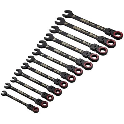 Draper Expert 03929 Ratelsleutel met metrische flexibele kop HI-TORQ, zwart, 12 stuks Draper Expert 03929 Ratelsleutel met metrische flexibele kop HI-TORQ, zwart, 12 stuks