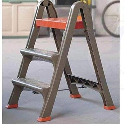 bama SKALA 3 treden kunststof kruk taupe ladder bama SKALA 3 treden kunststof kruk taupe ladder