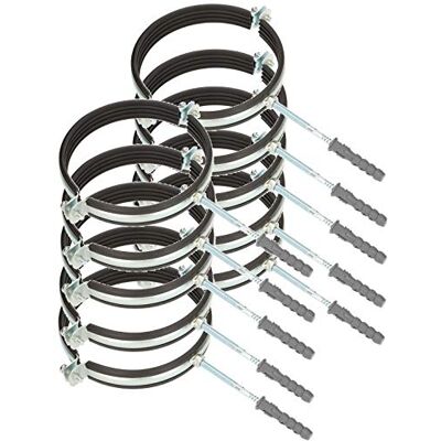 KOTARBAU ® 10 stuks klemmen 6“ met anti-vibratie-rubberen inzetstuk voor ventilatieslangen KOTARBAU ® 10 stuks klemmen 6“ met anti-vibratie-rubberen inzetstuk voor ventilatieslangen