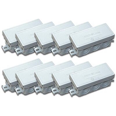 Protec.class Set van 10 aftakdozen FR grijs 4389 Protec.class Set van 10 aftakdozen FR grijs 4389