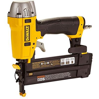 DeWalt DPN1850-XJ DPN1850 onderhoudsvrije olievrije pneumatische nagelmachine 18G 15-55 mm met koffer, geel m DeWalt DPN1850-XJ DPN1850 onderhoudsvrije olievrije pneumatische nagelmachine 18G 15-55 mm met koffer, geel m