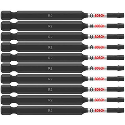 Bosch ITSQ235B 10 stuks 3-1/2 inch. Square #2 Impact Tough Screwdriving Power Bits Bosch ITSQ235B 10 stuks 3-1/2 inch. Square #2 Impact Tough Screwdriving Power Bits