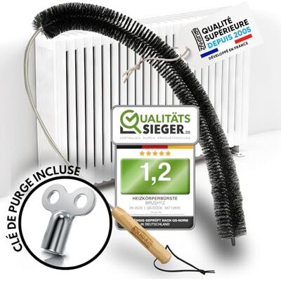 BRUSHYZ Radiatorborstel, lang, 80 cm, borstel voor radiator, zonder krassen, plumeau met borstelharen van flexibel nylon, reinigingsborstel, radiator voor aangename lucht BRUSHYZ Radiatorborstel, lang, 80 cm, borstel voor radiator, zonder krassen, plumeau met borstelharen van flexibel nylon, reinigingsborstel, radiator voor aangename lucht