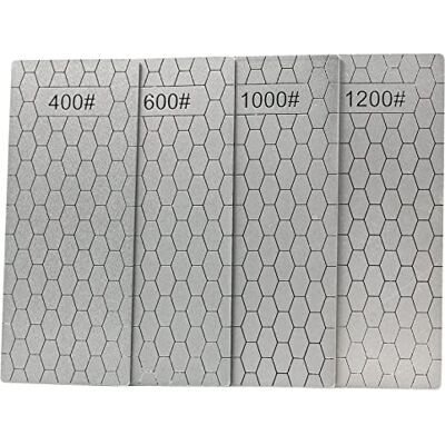Jewboer Set van 4 diamantslijpstenen, grof/medium/fijne korrel 400/600/1000/1200 Jewboer Set van 4 diamantslijpstenen, grof/medium/fijne korrel 400/600/1000/1200