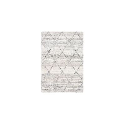 SAFAVIEH Hoogpolig tapijt voor woonkamer, eetkamer, slaapkamer Fontana Shag Collectie Grijs en ivoor 61 x 91 cm SAFAVIEH Hoogpolig tapijt voor woonkamer, eetkamer, slaapkamer Fontana Shag Collectie Grijs en ivoor 61 x 91 cm