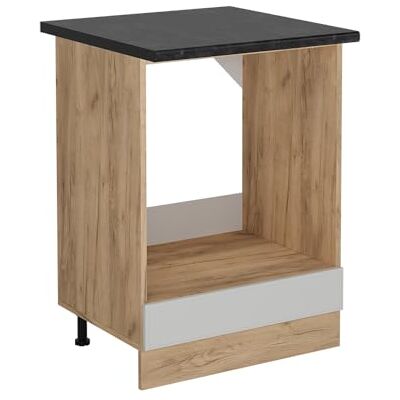 Vicco Ovenkast "R-Line", landwit, 60 cm PT antraciet, voor vrije combinatie in modulaire keukensystemen Vicco Ovenkast "R-Line", landwit, 60 cm PT antraciet, voor vrije combinatie in modulaire keukensystemen