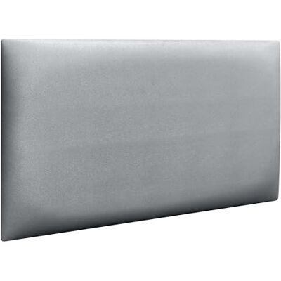 DHOME Gevoerde panelen van kunstleer, zelfklevend, voor muren, akoestisch, absorberend, bescherming tegen schokken, hoofdeinde, decoratie voor huis, slaapkamer (zilver, 60 x 40 cm) DHOME Gevoerde panelen van kunstleer, zelfklevend, voor muren, akoestisch, absorberend, bescherming tegen schokken, hoofdeinde, decoratie voor huis, slaapkamer (zilver, 60 x 40 cm)