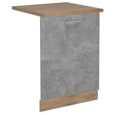 Vicco Vaatwasserfront "R-Line", beton, 60 cm PT eiken, voor vrije combinatie in modulaire keukensystemen Vicco Vaatwasserfront "R-Line", beton, 60 cm PT eiken, voor vrije combinatie in modulaire keukensystemen
