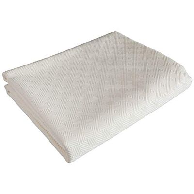 Venilia Bulgomme® 53377 Tafelkleedbeschermer, polyester, wit, PVC, rechthoekig, 135 x 220 cm, 53377 Venilia Bulgomme® 53377 Tafelkleedbeschermer, polyester, wit, PVC, rechthoekig, 135 x 220 cm, 53377