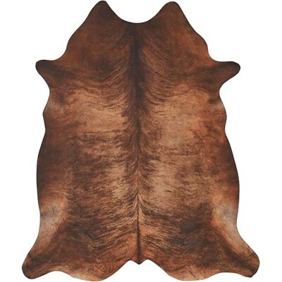 andiamo Amarillo Kunstbont tapijt Tapijt voor slaapkamer, woonkamer Fotoprint Bruin/zwart 125 x 155 cm andiamo Amarillo Kunstbont tapijt Tapijt voor slaapkamer, woonkamer Fotoprint Bruin/zwart 125 x 155 cm