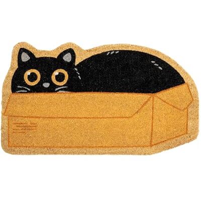 Fisura Deurmat buiten "kattenbox" kokosmat met antislip onderkant van pvc. Originele vormmat. Kattenmat handbeschilderd. Afmetingen: 70 cm x 40 cm Fisura Deurmat buiten "kattenbox" kokosmat met antislip onderkant van pvc. Originele vormmat. Kattenmat handbeschilderd. Afmetingen: 70 cm x 40 cm