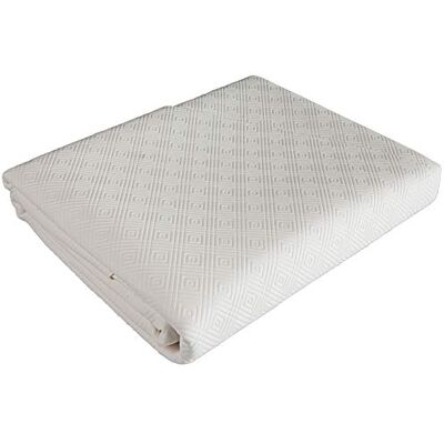 Venilia Bulgomme® tafelbeschermer, polyester, wit, pvc, rond, 135 x 135 cm, 53899 Venilia Bulgomme® tafelbeschermer, polyester, wit, pvc, rond, 135 x 135 cm, 53899