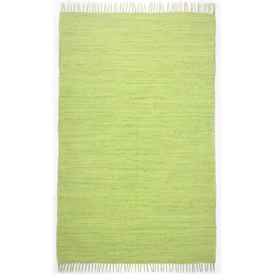 Theko Dhurry tapijt van 100% katoen plat geweven Happy Cotton handgeweven kleur: groen 40 x 60 cm Theko Dhurry tapijt van 100% katoen plat geweven Happy Cotton handgeweven kleur: groen 40 x 60 cm