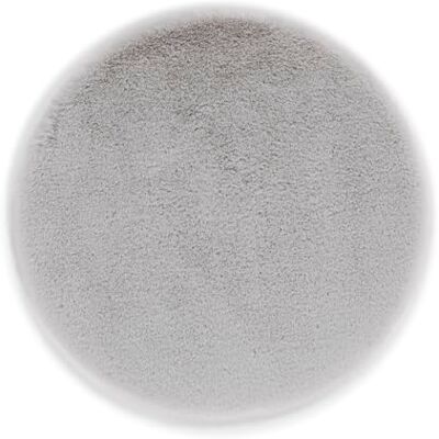 Astra Hoogwaardig pluizig kunstbont tapijt woonkamertapijt hoogpolig tapijt van lamsvacht accessoires van schapenvacht Decoratief bont rond zilver Astra Hoogwaardig pluizig kunstbont tapijt woonkamertapijt hoogpolig tapijt van lamsvacht accessoires van schapenvacht Decoratief bont rond zilver