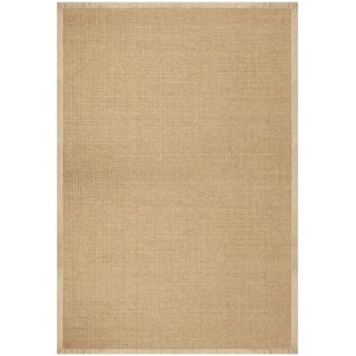 casa pura Amazonas Sisal tapijt met katoenen rand, antislip latex achterkant, natuur, 200 x 200 cm, verschillende kleur- en maatopties casa pura Amazonas Sisal tapijt met katoenen rand, antislip latex achterkant, natuur, 200 x 200 cm, verschillende kleur- en maatopties