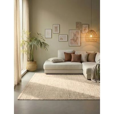 HANSE Home Vloerkleed voor de woonkamer, natuur, 100% jute, handgeweven, milieuvriendelijk, natuurlijke boho-vezels, voor woonkamer, slaapkamer, eetkamer, natuurwit, ivoor, 80 HANSE Home Vloerkleed voor de woonkamer, natuur, 100% jute, handgeweven, milieuvriendelijk, natuurlijke boho-vezels, voor woonkamer, slaapkamer, eetkamer, natuurwit, ivoor, 80