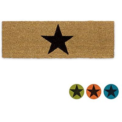 Relaxdays Deurmat van sterren kokosvezels, antislip, voor deur, entree, mat, voor binnen en buiten, (h x b x d), 1,5 x 75 x 25 cm, ster, natuur Relaxdays Deurmat van sterren kokosvezels, antislip, voor deur, entree, mat, voor binnen en buiten, (h x b x d), 1,5 x 75 x 25 cm, ster, natuur