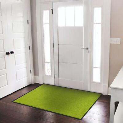 casa pura Deurmat voor de ingang, antislip, stofdicht, wasbaar, zeer absorberend, limoengroen, 90 x 120 cm casa pura Deurmat voor de ingang, antislip, stofdicht, wasbaar, zeer absorberend, limoengroen, 90 x 120 cm
