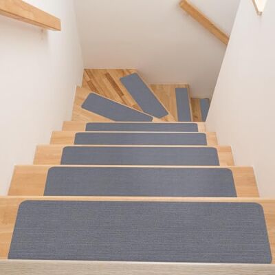 ANRO zelfklevende trap antislip binnen 90 x 30 cm grijs ANRO zelfklevende trap antislip binnen 90 x 30 cm grijs