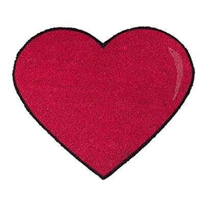 Fisura Outdoor deurmat "hart" in kokosnoot met PVC antislip achterkant. Thuis entreemat vormen. Afmetingen: 60 cm x 50 cm x 1,5 cm. Rood Fisura Outdoor deurmat "hart" in kokosnoot met PVC antislip achterkant. Thuis entreemat vormen. Afmetingen: 60 cm x 50 cm x 1,5 cm. Rood