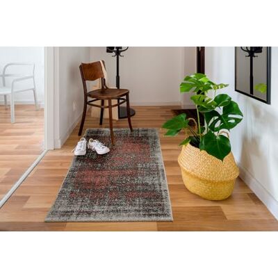 andiamo Modern en elegant geweven tapijt met korte pool, robuust en onderhoudsvriendelijk, 100% polypropyleen, geschikt voor vloerverwarming en robotstofzuiger, 67 x 140 cm, koraalgrijs-strepen andiamo Modern en elegant geweven tapijt met korte pool, robuust en onderhoudsvriendelijk, 100% polypropyleen, geschikt voor vloerverwarming en robotstofzuiger, 67 x 140 cm, koraalgrijs-strepen