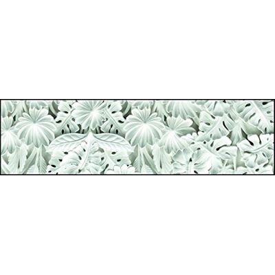 Unique BW05 Acanthus tapijt, vinyl, 120 x 50 cm, wit Unique BW05 Acanthus tapijt, vinyl, 120 x 50 cm, wit