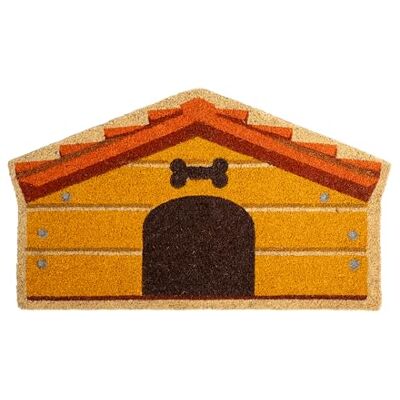 Fisura Deurmat voor buiten "hondenhuis" van kokos met antislip onderkant van pvc. Originele vormmat. Hondenmat. Handbeschilderd. Afmetingen: 70 cm x 40 cm Fisura Deurmat voor buiten "hondenhuis" van kokos met antislip onderkant van pvc. Originele vormmat. Hondenmat. Handbeschilderd. Afmetingen: 70 cm x 40 cm