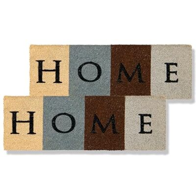 Astra Home Set van 2 deurmatten voor binnen 25 x 75 cm antislip kokosmat smalle vuilvanger voor binnen en buiten overdekt schoenenparkeerplaats 100% kokos Astra Home Set van 2 deurmatten voor binnen 25 x 75 cm antislip kokosmat smalle vuilvanger voor binnen en buiten overdekt schoenenparkeerplaats 100% kokos